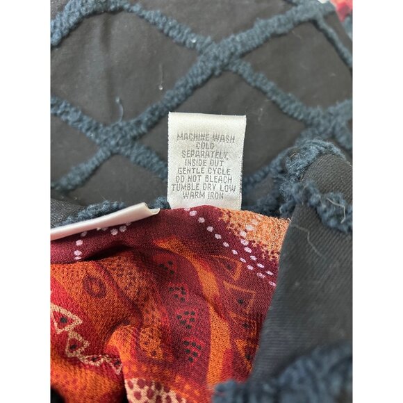 Fashion Bug 18/20 Black Shacket With Contrast Floral Embroidery & Textured Detai - Picture 8 of 9